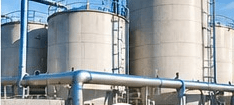 Commercial bulk water delivery storage tanks
